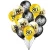 Import 12 Inch 50th Birthday Balloons Gold & Black Party Decorations Latex and Confetti Balloon Printed to 50 Years for Women Men from China