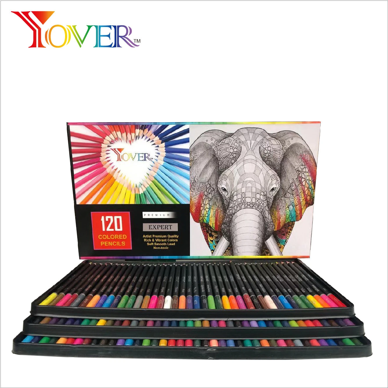 120 Color Wooden Color Pencil Set Artist Painting Oil Painting Pencil and 120 Colored Pencil Set