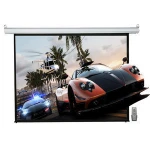 120 inch motorized projection screen 4:3 foormat home cinema projector screen