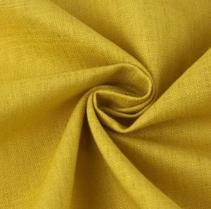12*12 Slub Cotton Pattern 55% Linen 45% Cotton Blend Woven Fabric Dress Plain Ramie Fabric Sand Wash Dyeing Shirt Material