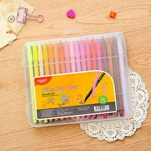 12/24/ 36 Color Gel Pens Monami Plus Pen Korean Stationery Canetas Papelaria Zakka Gift Office Material Escolar School Supplies