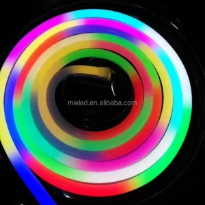 12V 14.4W Mini 100M Decoration Color Changing Led Neon Flex Rope Light