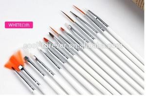 15 pcs kolinsky Nail Art Paint Dot Draw Pen Brush for UV Gel diy decoration tools nail art brush