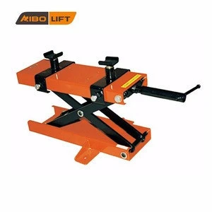 1500 lb Hand cranking Hydraulic Mechanical Scissor Lift Table Motorcycle Lift Table