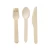 Import 160mm Biodegradable Eco-Friendly Disposable Wooden Travel Cutlery Set Tableware Set Wood Fork Spoon Knife from China