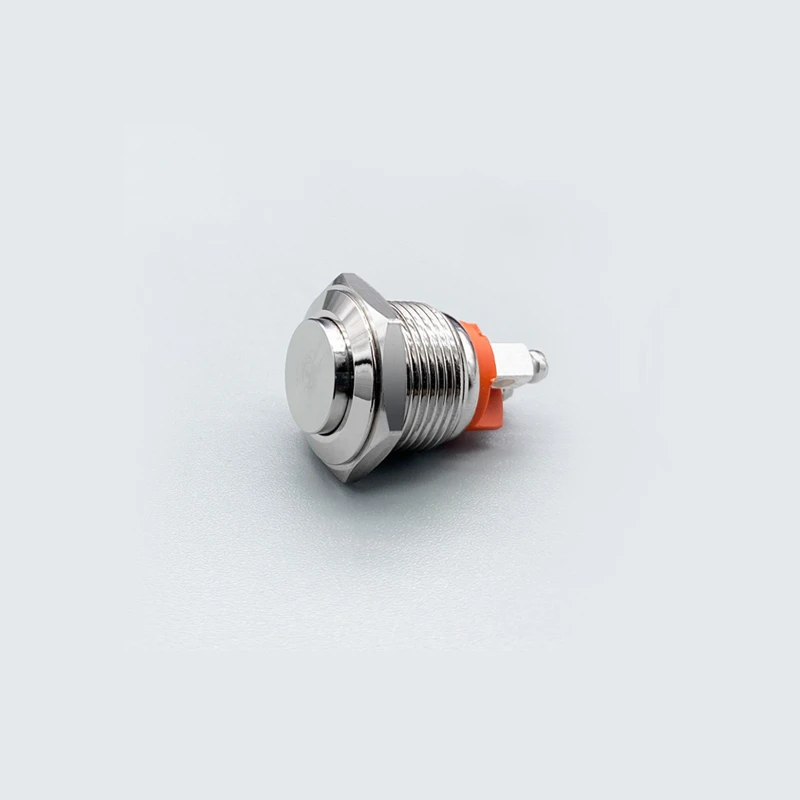 16mm button close self-aligning round screw feet two feet normally open/normally closed metal button