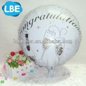 18 inch round shape helium congratulation balloon
