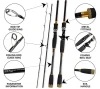 1.8/2.1/2.4/2.7/3m medium action pesca spinning olta carbon saltwater 4 section fishing rod