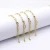 Import 18k gold plated chain  lucky lock  button jewelry bracelet set from China