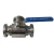 Import 1&quot; 3 way sanitary winery stainless steel clamp ball valve T port from China
