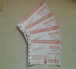 2-Part Carbonless copy paper Credit Card Imprinter Sale Slips