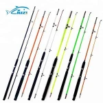2 section solid glass fiber fishing surf rod fiberglass fishing rod