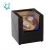 Import 2 watches open stop mute automatic LED watch winder box out black inner brown from China