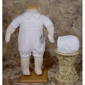2015 fashion design infant toddlers clothing, baby boys baptism clothing set, kids christening dress