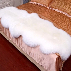 2018 Factory wholesale Soft Animal Fur Products Single Pelt Sheepskin Rug Collection from China