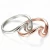 2018 fashionable stainless steel wave ring for lady