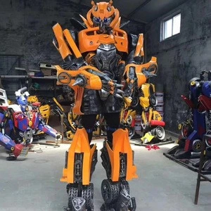 2018 hot sale life size led cosplay transformer robot costume for business promotion