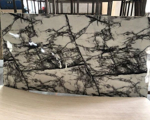 2018 New white Marble Design 4*8 4*9  High Gloss UV MDF Board for Kitchen Cabinet and furniture