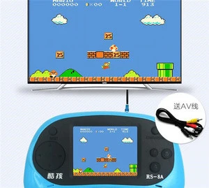 2018 Popular Portable 2.5 Inch Handheld Game Console Players Build In 260 Classic Games Children Video Game Support TV Output