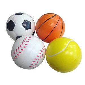 2018 Promotion Free Stress Ball Custom Logo PU Foam Squeeze Ball Kids Toy Balls For Sports
