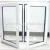 Import 2018 waterproof bathroom pvc casement windows from China