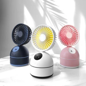 2019 New Design  Multifunctional desk humidifier water spray misting fan