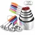 Import 2020 Amazon Hot-selling Kitchen Tools 10pcs Stainless Steel with Silicone Handle Measuring Spoon Cup Set from China