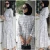 Import 2020 Hot Sale Women Black And White Checked Muslim Dress Islamic Clothing from China