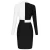 Import 2020 Latest Ladies Elegant Contrast Color Designer Dresses Office Wear Formal Pencil Dresses Women Lady Office Dress for Work from China