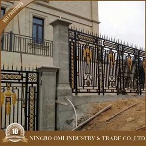 2020 latest manufacturer of luxury wrought iron balcony railing/modern design terrace balustrade/wrought iron porch railings