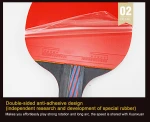 2020 new cheap price 3 star wood table tennis racket ping pong paddle bat with carrying case