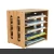 Import 2021 Custom High Quality Document holder bamboo 5 compartments brochures magazines rack letter tray from China