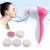 Import 2021 Hot Sale Replaceable Facial Cleansing Brush Exfoliator Cleaning Massage Electric Cleanser Spin 5 in 1  Facial Brush from China