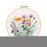 2021 HOT Selling Flower Decoration DIY Embroidery Cross stitch Kit Beginner Needlework Set DIY Embroidery Set