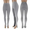 2021 New Arrival Pantalon Femme Fashion Solid Color Slim Fit Bottom Split Casual Womens Trousers & Pants