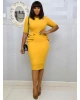 2021 New Office Professional Dresses African Womens Office Career Dress