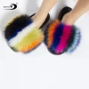 2021 Promotion Fashion Design Ladies House Soft Flat Casual Fur Slippers Women