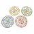 Import 2021 Wholesale Melamine Round Chip and Dip Serving Tray Chip Dip Serving Platter sets from China