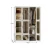 Import 2022 storage cabinet hanging closet systems bedroom closet portable wardrobes for utility yaritza storage cabinet armoire from China