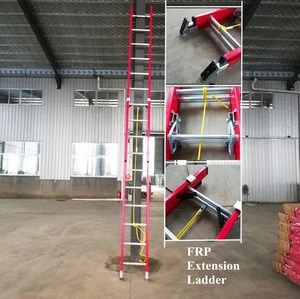 24-ft D-fung fiberglass type IA extension ladder