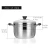 Import 24cm Retail stainless steel  steamer and cooking pots soup pot or food steamer with inner steamer grid and tempered glass lid from China