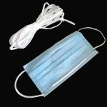 2.5mm 3mm round earloop ear loop elastic band 2.5mm 3mm earloop ear loop disposable band elastic tape webbing for face