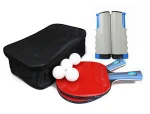 2Pcs Upgraded Rubber Table Tennis Racket Set Lightweight Powerful Ping Pong Paddle Bat with Good Control