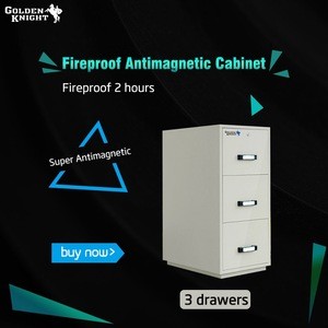3 drawer antimagnetic fireproof file cabinet,  2hours fire resistant baby cabinet safety with locks