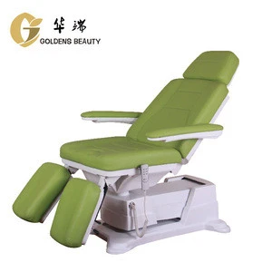 3 motors electric podiatry chair/massage table with separate leg
