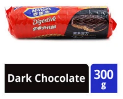 300g Sweet and Semi-Soft Digestive Biscuit Dark Chocolate Coat Sandwich Biscuits