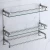 Import 304 Stainless Steel Bathroom Shower Corner Shelf  Bath Rack Glass Corner Shelf Design from China
