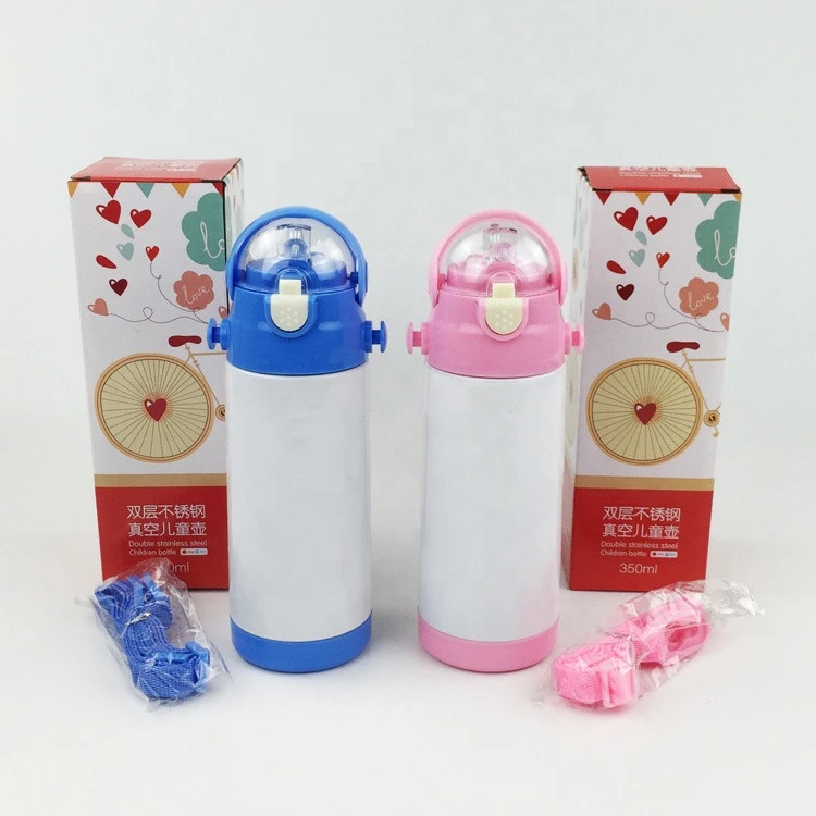 350ml  Blank Sublimation Child Bottle Cup Transfer by DIY Transfer Heat Press Printing Machine