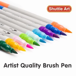 36 Color Dual Tip Brush Pen Marker Pen Colorful Highlight Tip Pen OEM,ODM customized