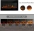 Import 36 Inch decor LED flame effect wall mounted  modern electric fireplace from China